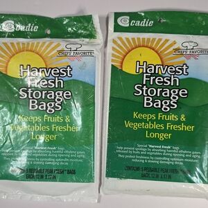Lot Of 2 Harvest Fresh Produce Storage Bags